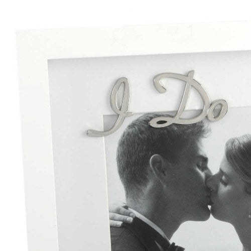 Wood Wedding Frame 6x4 I Do (FW395) - hanrattycraftsgifts.co.uk