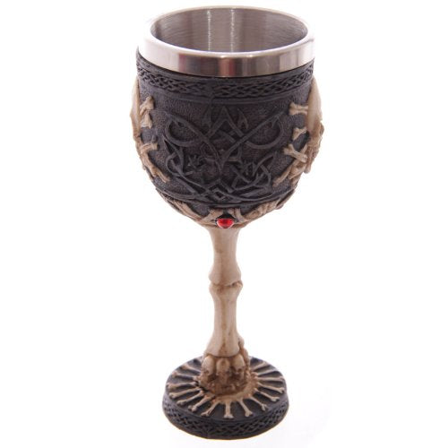 Gothic Skull Goblet by Puckator - hanrattycraftsgifts.co.uk