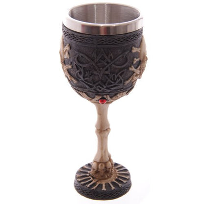 Gothic Skull Goblet by Puckator - hanrattycraftsgifts.co.uk