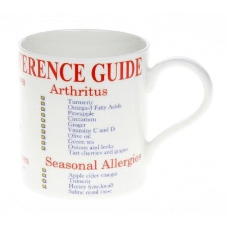 Natural Remedy Reference Guide Fine China Mug - hanrattycraftsgifts.co.uk