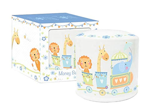 EastWest Dotty Tots boys Ceramic Bank