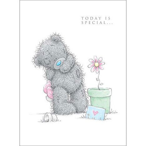 Birthday Tatty By Plant Pot Me To You Bear Birthday Card - hanrattycraftsgifts.co.uk