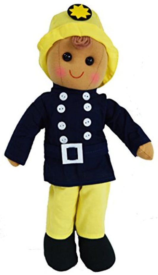 Fireman Doll dressed in his Firefighter's uniform for Boys and girls, 40 cm