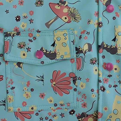Powell Craft Girls Mouse Raincoat/ Rain Mac. 1-7 Years.blue - hanrattycraftsgifts.co.uk
