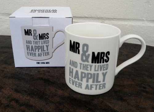 Words of Wisdom Mug - Mr & Mrs Mug - Gift Boxed - hanrattycraftsgifts.co.uk