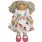 HANDMADE RAGDOLL WITH GIRLS AT PLAY DRESS - hanrattycraftsgifts.co.uk