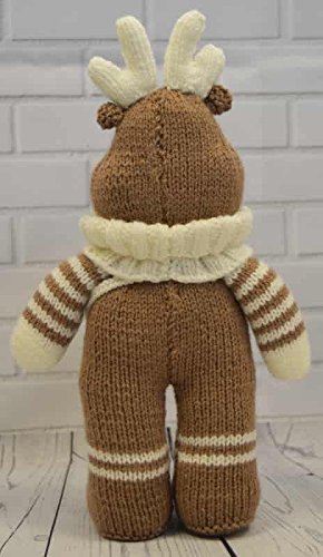 KNITTING PATTERN Festive Friends Reindeer Soft Toy From Knitting by Post - hanrattycraftsgifts.co.uk