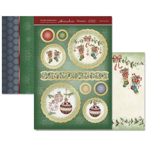 hunkydory adorable scorable luxury card collection classic christmas deck the halls - hanrattycraftsgifts.co.uk