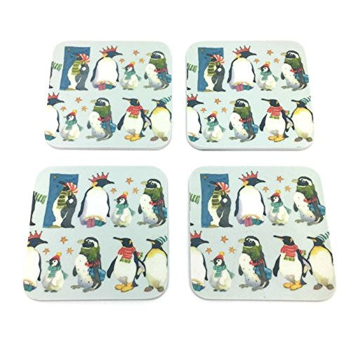 emma ball winter penguins coaster set - hanrattycraftsgifts.co.uk