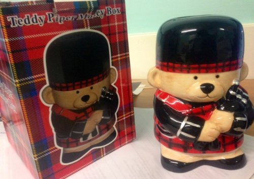 Piper Bear Money Bank - hanrattycraftsgifts.co.uk