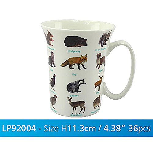 Modern Multi Wildlife Mug - hanrattycraftsgifts.co.uk