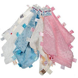 Luxurious Baby Minky Dimple Fabric Comforter With Satin Tags (White) - hanrattycraftsgifts.co.uk