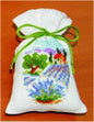 Vervaco Counted Cross Stitch Kit - Pot-Pourri Bag Lavender Fields - hanrattycraftsgifts.co.uk