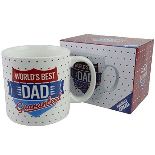 World's Best DAD DADDY GRANDAD Jumbo MUG/CUP by Leonardo Gift Box Fathers Day - hanrattycraftsgifts.co.uk