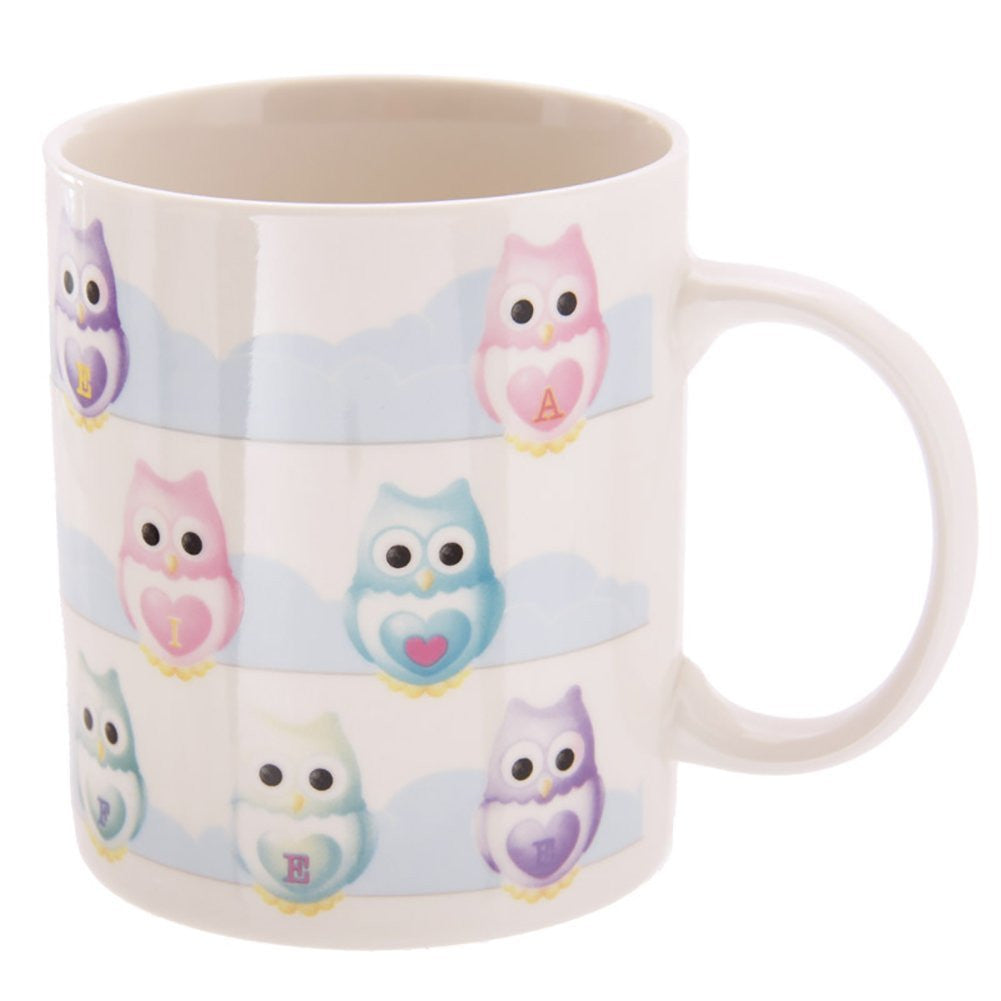 Ted Smith Owl Bone China Mug - hanrattycraftsgifts.co.uk
