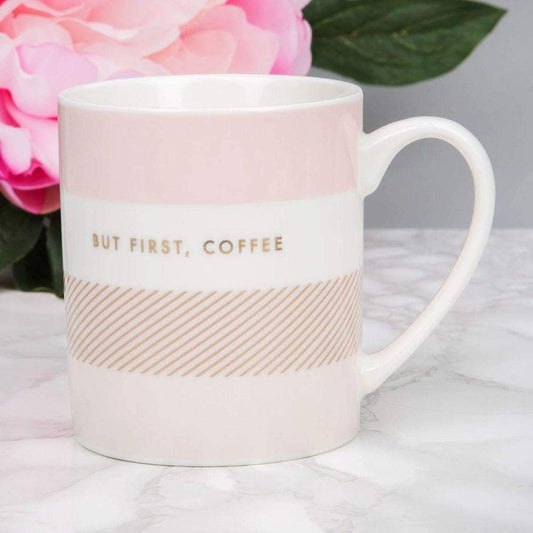 door Benoeming New Bone China Mok - Maar Eerste Koffie
