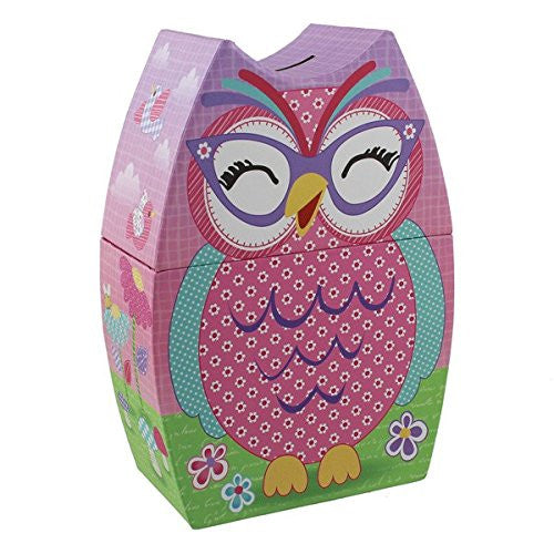 Tri-Coastal Design Woodland Owl Paper Money Bank - hanrattycraftsgifts.co.uk