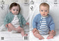 King Cole 3989 Knitting Pattern Baby Cardigans and Romper Suits to knit in King Cole Bamboo Cotton 4 Ply - hanrattycraftsgifts.co.uk