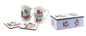 Mr Right & Mrs Always Right Mugs and Coasters Set in Gift Tin - hanrattycraftsgifts.co.uk