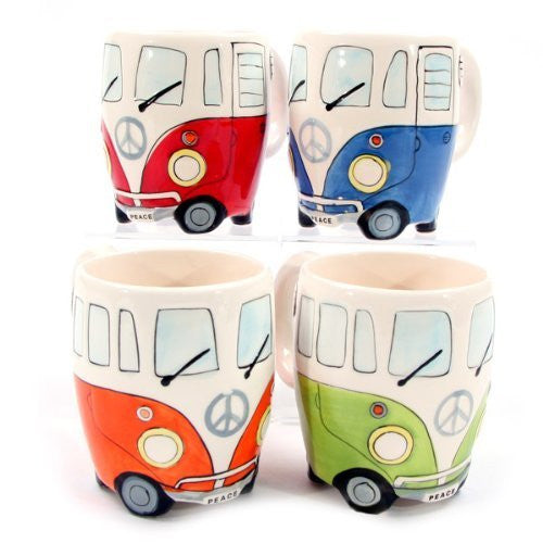 Camper Van Mug - Ceramic - Various Colours - hanrattycraftsgifts.co.uk