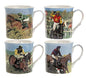 Lesser & Pavey LP93394 Set of 4 Race Horses Mugs