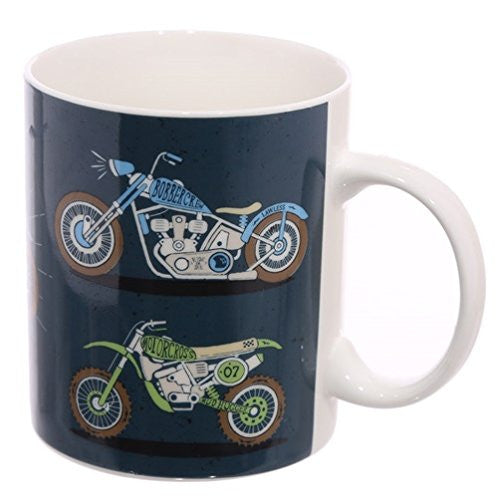Tazza mug colazione ceramica MOTOCICLETTA - hanrattycraftsgifts.co.uk