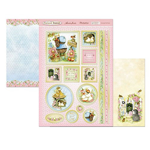 hunkydory adorable scorable return to patchwork forest luxury topper set amongst the roses - hanrattycraftsgifts.co.uk