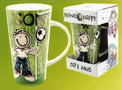 Planet Happy For you Son Latte Mug - hanrattycraftsgifts.co.uk