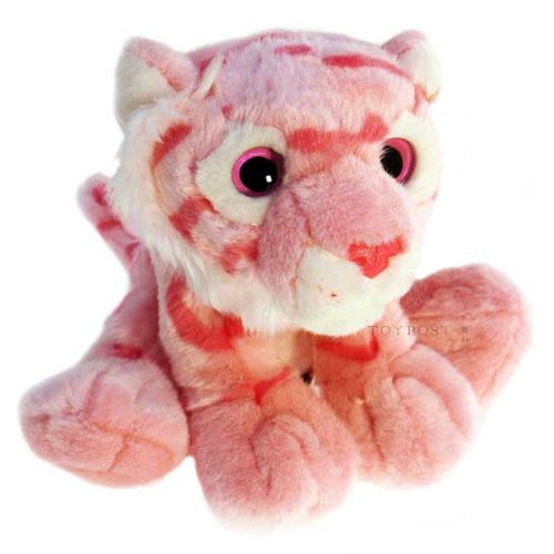 Wild Pink Animals - Monkey, Bear, Elephant, Lion, Tiger or Giraffe (Tiger) - hanrattycraftsgifts.co.uk