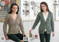 King Cole Ladies Knitting Pattern Womens Cable Knit Sweater & Cardigan Verona Chunky (4300) by King Cole - hanrattycraftsgifts.co.uk