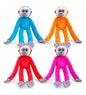 Keel Toys Deluxe 65cm Colourful Hanging Monkeys with Velcro Hands - hanrattycraftsgifts.co.uk