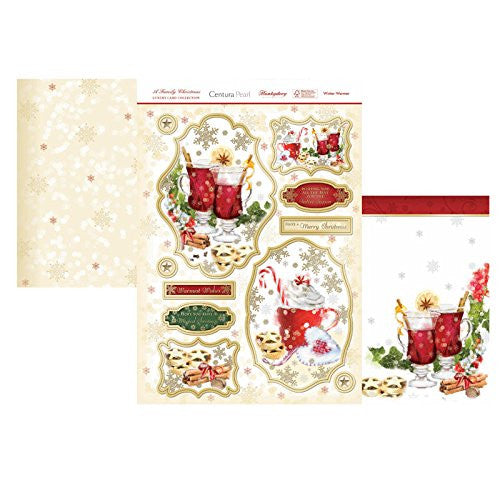 hunkydory a family christmas luxury card collection topper set winter warmer - hanrattycraftsgifts.co.uk