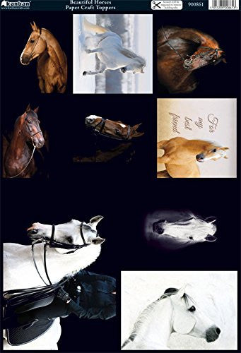papercraft toppers beautiful horse - hanrattycraftsgifts.co.uk