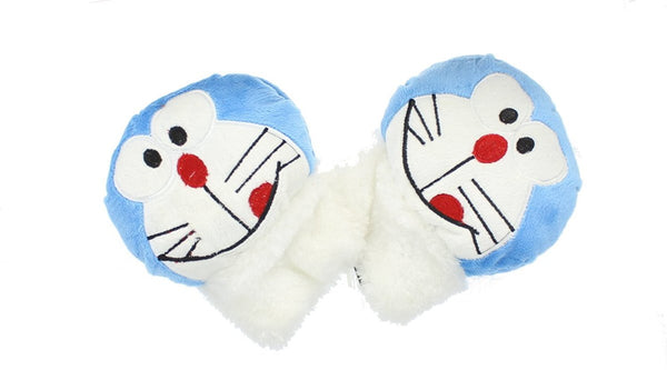Cute Kids Soft Fleecey Warm Fingerless Animal Gloves - Teddy Bear, Dog, Bunny Rabbit, Mouse, Cat - hanrattycraftsgifts.co.uk