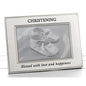 Christening - Polished Silver Message Band Photo Frame (74204) - hanrattycraftsgifts.co.uk