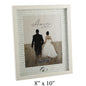 Amore MDF Frame with Crystal Rings/Printed Mount 8" x 10" - hanrattycraftsgifts.co.uk