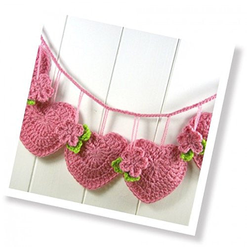 crochet kit hearts & flowers - hanrattycraftsgifts.co.uk