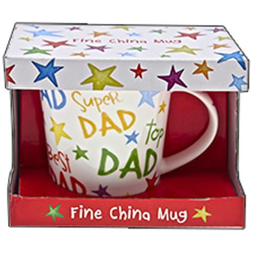 Super Dad Best Dad Special Dad Rainbow Mug in Gift Box - hanrattycraftsgifts.co.uk
