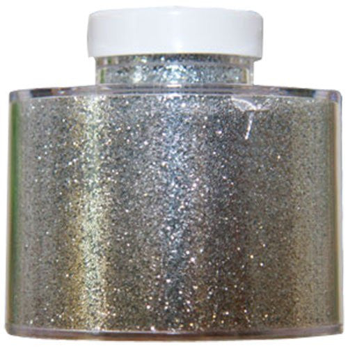 Large Silver Glitter Pots (100gm) - hanrattycraftsgifts.co.uk