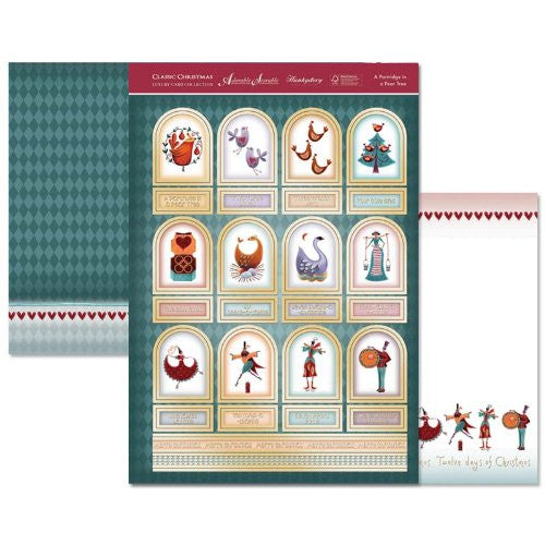 hunkydory adorable scorable luxury card collection stylish season a partridge in a pear tree - hanrattycraftsgifts.co.uk