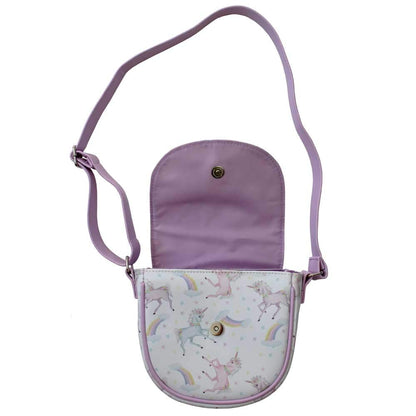 Powell Craft UNICORN PRINT MINI HANDBAG - hanrattycraftsgifts.co.uk