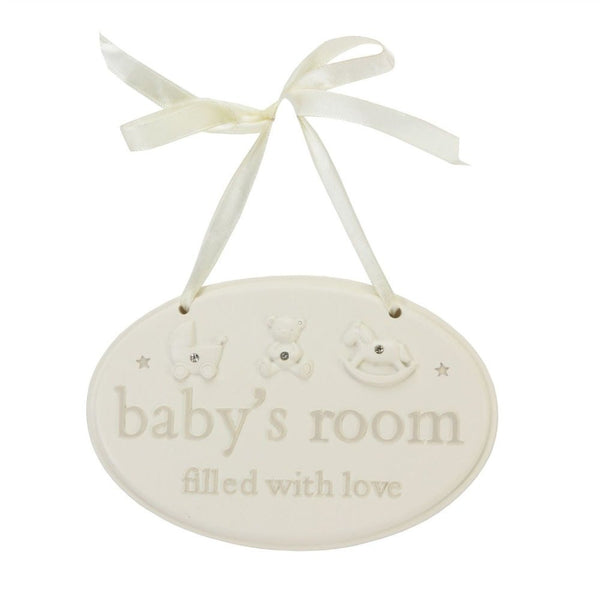 Baby's Room Hanging Wall / Door Plaque - - hanrattycraftsgifts.co.uk