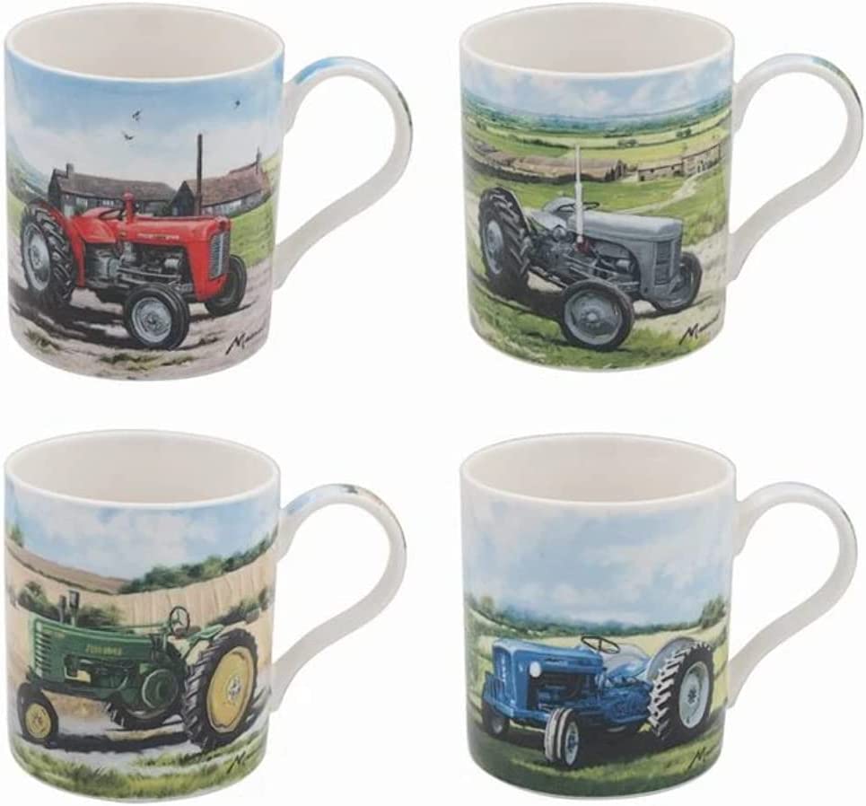 New Lesser and Pavey Mug Beaker Coffee Tea Cup Red Classic Tractor LP93896  one supplied