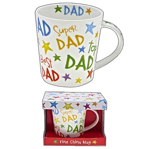 Super Dad Best Dad Special Dad Rainbow Mug in Gift Box - hanrattycraftsgifts.co.uk
