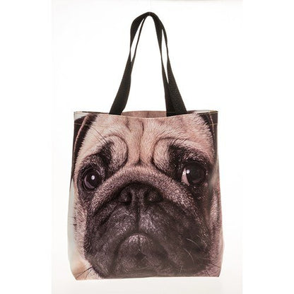 Animal Face Shopping Bag - Pug - hanrattycraftsgifts.co.uk