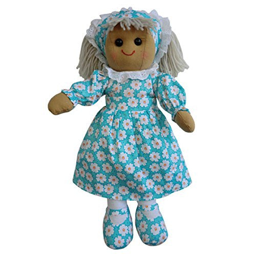 daisy print rag doll 40cm - hanrattycraftsgifts.co.uk