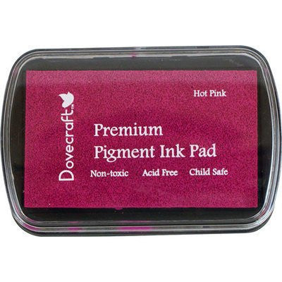 Dovecraft Pigment Ink Pads - Hot Pink - Acid Free - hanrattycraftsgifts.co.uk