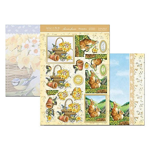 hunkydoryspring is in air designer decoupage set garden birds & bunny meadow - hanrattycraftsgifts.co.uk