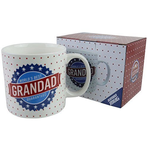 World's Best DAD DADDY GRANDAD Jumbo MUG/CUP by Leonardo Gift Box Fathers Day - hanrattycraftsgifts.co.uk
