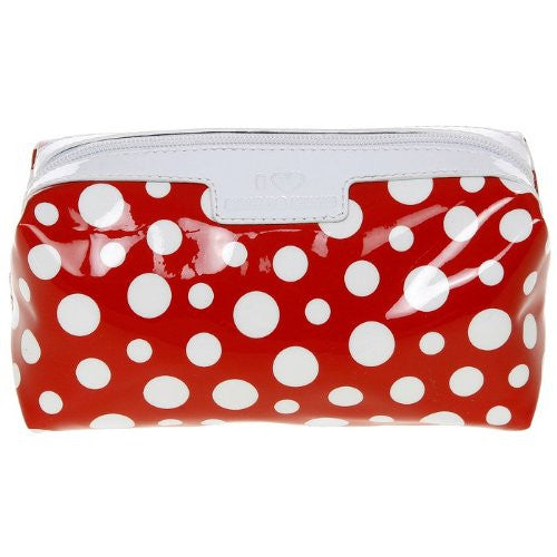 dotty red wash bag - hanrattycraftsgifts.co.uk